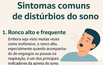 Sintomas comuns de distúrbios do sono